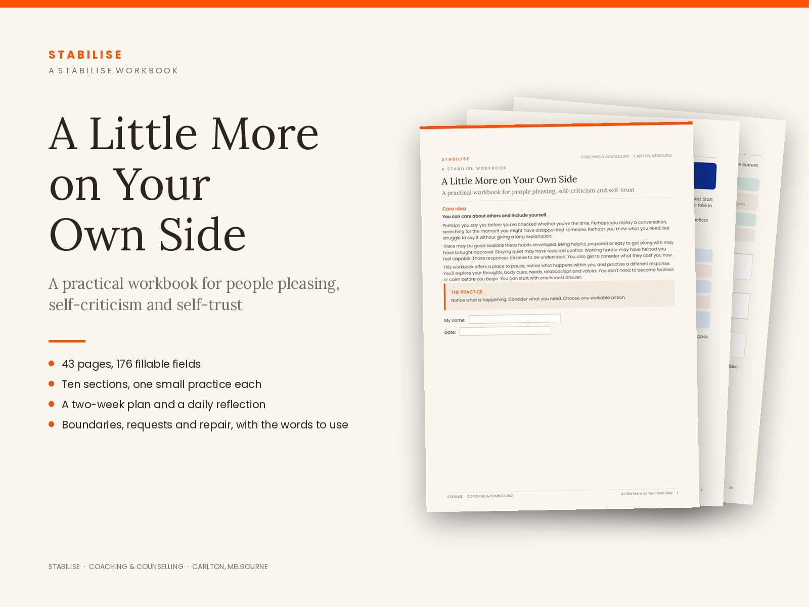 A Little More on Your Own Side workbook cover